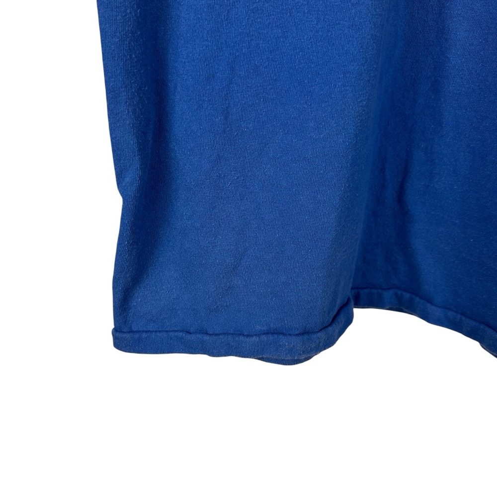 Vintage 90s Russell Athletics Father Ken’s Mobile Army Blue Graphic Shirt Size L - Picture 6 of 9
